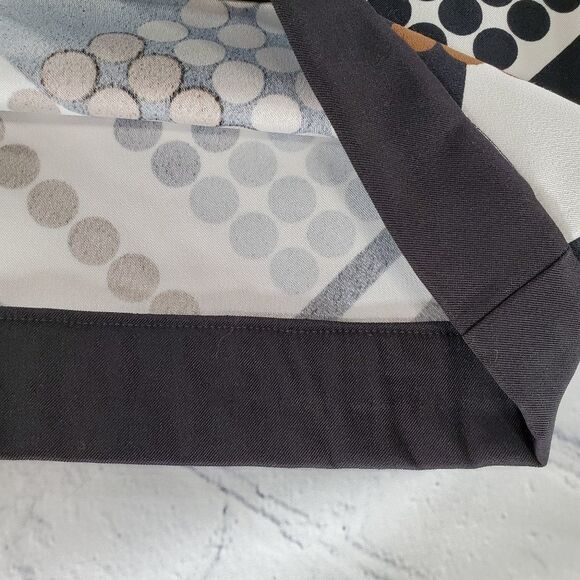 🩵Connected Apparel Ivory & Black Polka Dot Sleeveless Dress Size 10 - Picture 5 of 9